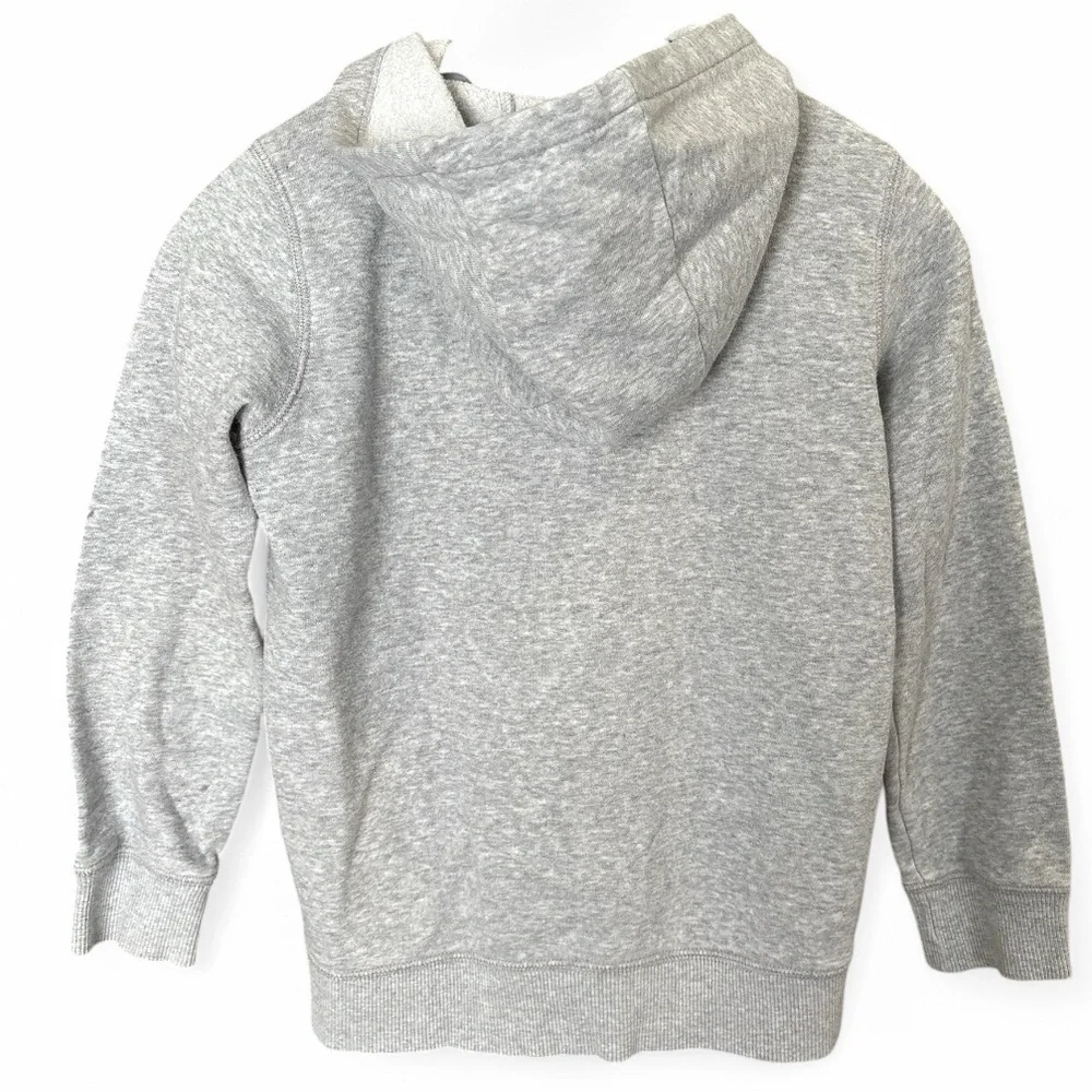 Boys Carters Zip Up Fleece Hoodie Sweatshirt Gray Size 8 - Picture 2 of 4